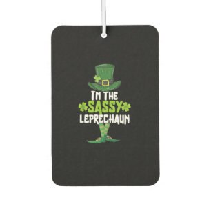 I'm the Sassy Leprechaun Matching St Patrick's Day Car Air Freshener