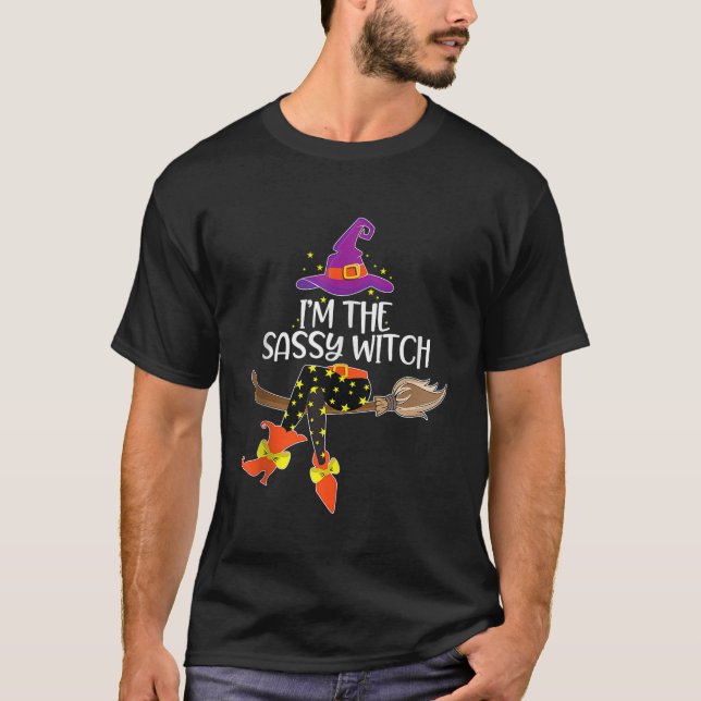 Im the Sassy Witch Shirt Halloween Matching Group  (Front)