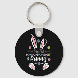 I'm The School Psychologist Bunny Matching Family  Key Ring