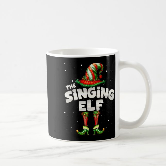 I'm The Singing Elf Family Matching Group Christma Coffee Mug (Right)