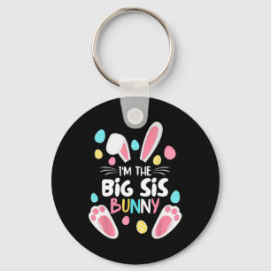 I'm The Sister Bunny Big Sis Matching Family Easte Key Ring