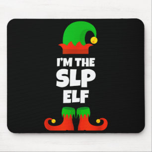 I'm The Slp Elf Family Pajama Christmas Speech Lan Mouse Pad