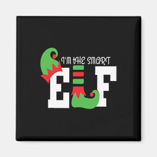 I'm The Smart Elf Matching Family Christmas Funny  Magnet
