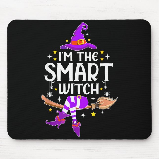 I'm The Smart Witch Halloween Matching Group Costu Mouse Pad (Front)