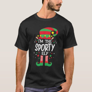 I'm The Sporty Elf Family Group Matching Christmas T-Shirt
