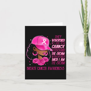 I'm The Storm Black Women Breast Cancer Survivor P Card