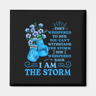 I'm The Storm Boxing Warrior Blue Ribbon Women Col Magnet