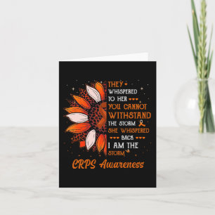 I'm The Storm CRPS Awareness Month Warrior Orange Card