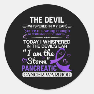 Im The Storm Pancreatic Cancer Awareness  Classic Round Sticker