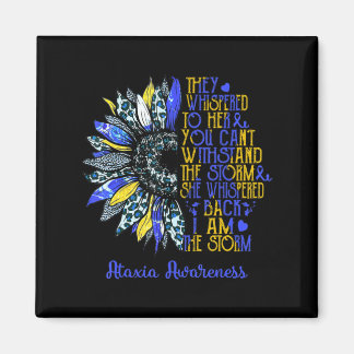 I'm The Storm Sunflower Leopard Ataxia Warrior Sur Magnet