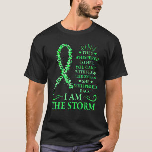 I'm The Storm Warrior Green Ribbon Women Glaucoma  T-Shirt