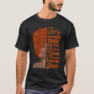 I'm The Storm Women Afro African Orange Leukaemia T-Shirt