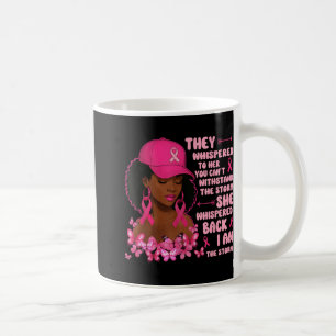 Im The Storm Women Black Cowgirl Breast Cancer Awa Coffee Mug