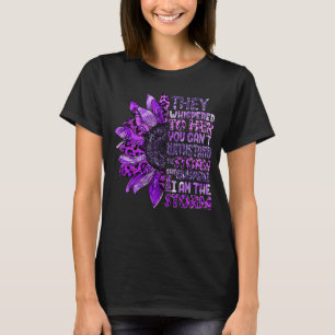 I'm The Storm Women Purple Domestic Violence Aware T-Shirt