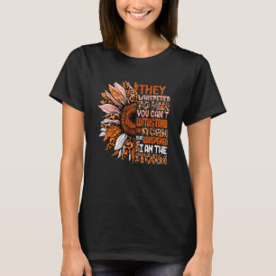 I'm The Storm Women Sunflower Orange Leukaemia Awa T-Shirt