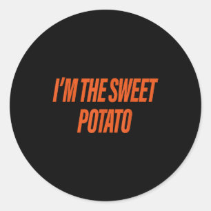 Im The Sweet Potato Im The Rude Potato Couple Matc Classic Round Sticker