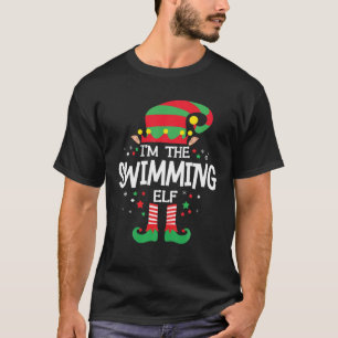 I'm The Swimming Elf Family Group Matching Christm T-Shirt