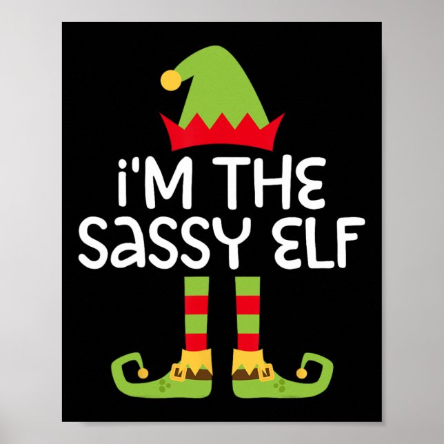 I'm The Sy Elf Matching Christmas Elf  Poster (Front)