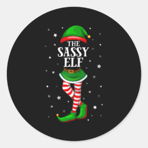 Im The Sy Elf Matching Christmas For Teen Girls Ki Classic Round Sticker