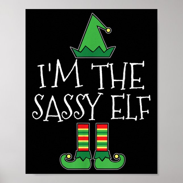 I'm The Sy Elf Matching Family Group Christmas T S Poster (Front)