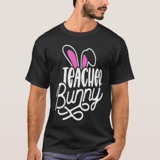 I'm The Teacher Bunny Easter Day Rabbit Family Mat T-Shirt