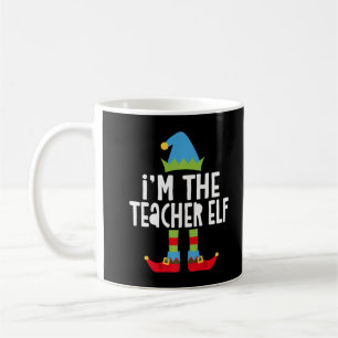 I'm The Teacher Elf T-Shirt Matching Christmas Cos Coffee Mug