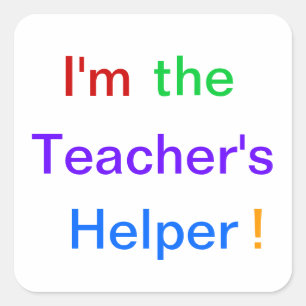 "I'm the Teacher's Helper!" Stickers