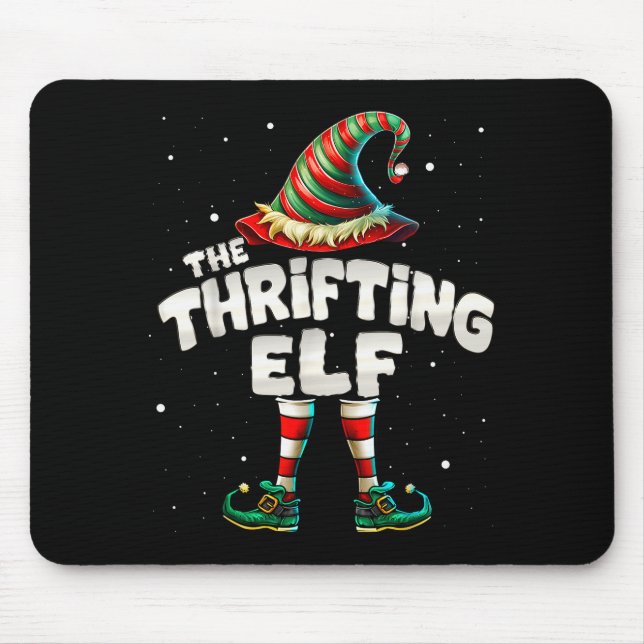 I'm The Thrifting Elf Family Matching Group Christ Mouse Pad (Front)