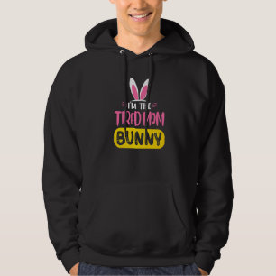 I'm The Tired Mum Bunny Rabbit Ears Egg  Easter Da Hoodie