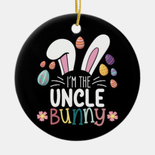 I'm The Uncle Bunny Easter Family Matching Ceramic Ornament