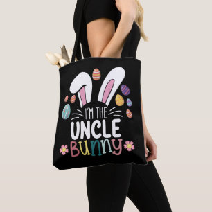 I'm The Uncle Bunny Easter Family Matching Tote Bag