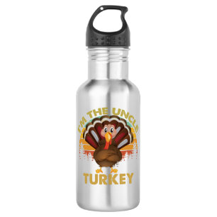 I'm The Uncle Turkey Family Matching Thanksgiving  532 Ml Water Bottle