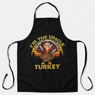 I'm The Uncle Turkey Family Matching Thanksgiving Apron