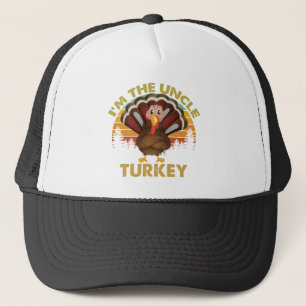 I'm The Uncle Turkey Family Matching Thanksgiving  Trucker Hat