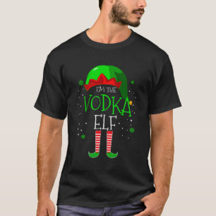 I'M The Vodka Elf Family Matching Costume Christma T-Shirt
