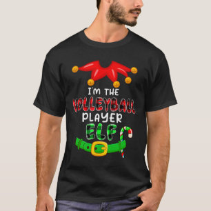 I'm The Volleyball Player Elf Xmas Costumes Elf Lo T-Shirt