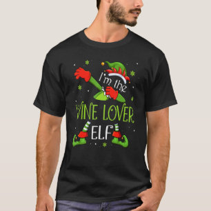I'm The Wine Elf Dabbing Santa Claus Xmas Family T-Shirt