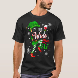 Im The Wine Lover Elf Matching Family Group Christ T-Shirt