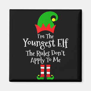 I'm The Youngest Elf The Rules Don't Apply To Me M Magnet