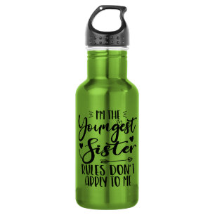 I'm The Youngest Sister Sarcasm Lover Cute Sister 532 Ml Water Bottle