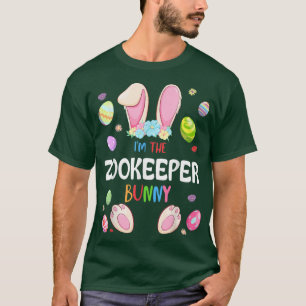 I'm The Zookeeper Bunny Easter Party Matching Fami T-Shirt