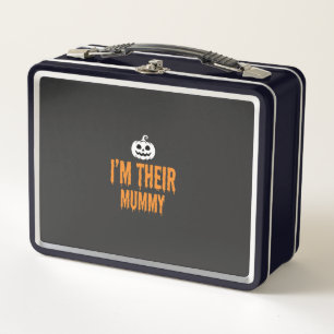 I'm Their Mummy Halloween Mummy Design Metal Lunch Box
