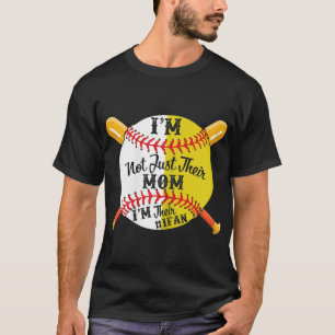 I'm Their Number 1 Fan Softball Baseball Mum T-Shirt