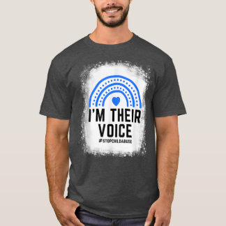 I'm Their Voice Stop Child Abuse  T-Shirt