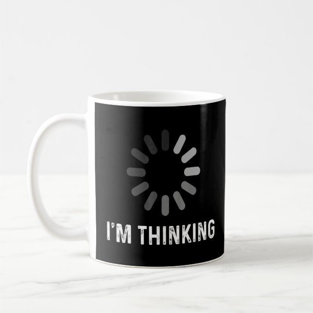 Im Thinking Coder Programmer Admin Developer Softw Coffee Mug (Left)