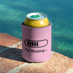 I'm Thinking... Loading Progress Bar Pink Minimali Can Cooler