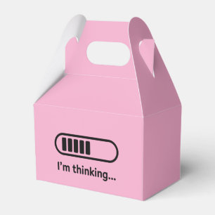 I'm Thinking... Loading Progress Bar Pink Minimali Favour Box