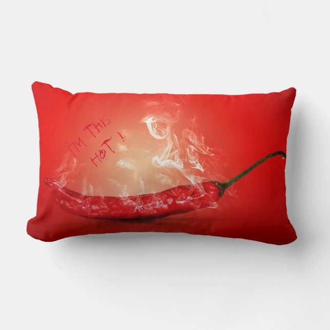 i'm this hot smoking Chilli Lumbar Cushion (Front)