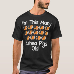 Im This Many guinea pigs Old 14 year old birthday T-Shirt