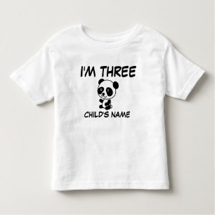 I'M THREE (AGE 3) Personalised T-shirts
